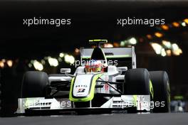 23.05.2009 Monte Carlo, Monaco,  Rubens Barrichello (BRA), Brawn GP, BGP001, BGP 001- Formula 1 World Championship, Rd 6, Monaco Grand Prix, Saturday Practice
