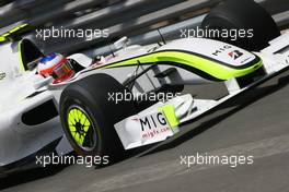 23.05.2009 Monte Carlo, Monaco,  Rubens Barrichello (BRA), Brawn GP  - Formula 1 World Championship, Rd 6, Monaco Grand Prix, Saturday Qualifying