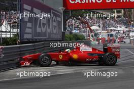 23.05.2009 Monte Carlo, Monaco,  Felipe Massa (BRA), Scuderia Ferrari makes a mistake - Formula 1 World Championship, Rd 6, Monaco Grand Prix, Saturday Practice