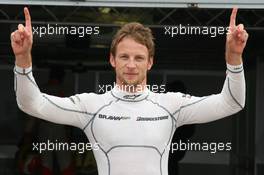 23.05.2009 Monte Carlo, Monaco,  Jenson Button (GBR), Brawn GP, BGP001, BGP 001 gets pole position  - Formula 1 World Championship, Rd 6, Monaco Grand Prix, Saturday Qualifying