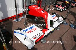 23.05.2009 Monte Carlo, Monaco,  Toyota nose - Formula 1 World Championship, Rd 6, Monaco Grand Prix, Saturday Practice
