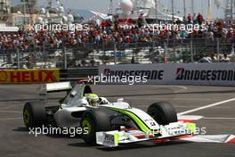 23.05.2009 Monte Carlo, Monaco,  Jenson Button (GBR), Brawn GP, BGP001, BGP 001 - Formula 1 World Championship, Rd 6, Monaco Grand Prix, Saturday Practice
