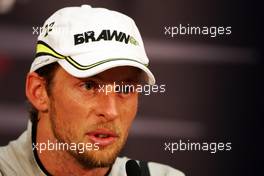 24.05.2009 Monte Carlo, Monaco,  Jenson Button (GBR), Brawn GP, race winner - Formula 1 World Championship, Rd 6, Monaco Grand Prix, Sunday Press Conference