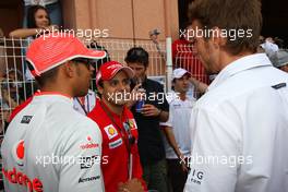 24.05.2009 Monte Carlo, Monaco,  Lewis Hamilton (GBR), McLaren Mercedes and Felipe Massa (BRA), Scuderia Ferrari - Formula 1 World Championship, Rd 6, Monaco Grand Prix, Sunday