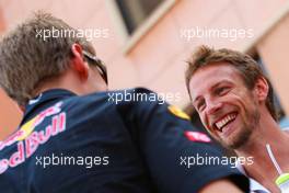 24.05.2009 Monte Carlo, Monaco,  Jenson Button (GBR), Brawn GP and Sebastian Vettel (GER), Red Bull Racing - Formula 1 World Championship, Rd 6, Monaco Grand Prix, Sunday