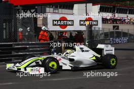 21.05.2009 Monte Carlo, Monaco,  Jenson Button (GBR), Brawn GP, BGP001, BGP 001 - Formula 1 World Championship, Rd 6, Monaco Grand Prix, Thursday Practice