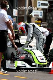 21.05.2009 Monte Carlo, Monaco,  Rubens Barrichello (BRA), Brawn GP - Formula 1 World Championship, Rd 6, Monaco Grand Prix, Thursday Practice