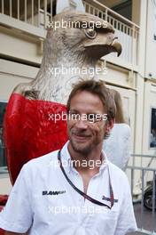 20.05.2009 Monte Carlo, Monaco,  Jenson Button (GBR), Brawn GP with the Monaco eagle - Formula 1 World Championship, Rd 6, Monaco Grand Prix, Wednesday