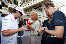 20.05.2009 Monte Carlo, Monaco,  Timo Glock (GER), Toyota F1 Team, Sebastian Vettel (GER), Red Bull Racing - Formula 1 World Championship, Rd 6, Monaco Grand Prix, Wednesday