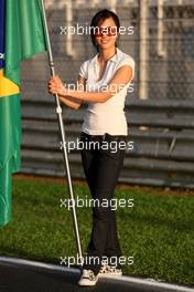 03.04.2009 Kuala Lumpur, Malaysia,  Grid girl practice - Formula 1 World Championship, Rd 2, Malaysian Grand Prix, Friday