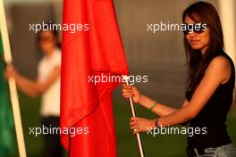 03.04.2009 Kuala Lumpur, Malaysia,  Grid girl practice - Formula 1 World Championship, Rd 2, Malaysian Grand Prix, Friday