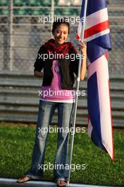 03.04.2009 Kuala Lumpur, Malaysia,  Grid girl practice - Formula 1 World Championship, Rd 2, Malaysian Grand Prix, Friday