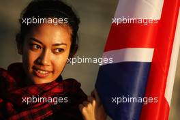 03.04.2009 Kuala Lumpur, Malaysia,  Grid girl practice - Formula 1 World Championship, Rd 2, Malaysian Grand Prix, Friday