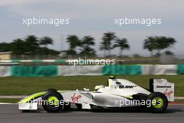 03.04.2009 Kuala Lumpur, Malaysia,  Rubens Barrichello (BRA), Brawn GP  - Formula 1 World Championship, Rd 2, Malaysian Grand Prix, Friday Practice