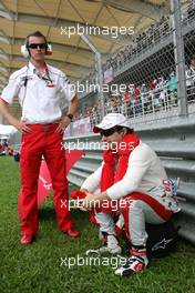 05.04.2009 Kuala Lumpur, Malaysia,  Timo Glock (GER), Toyota F1 Team  - Formula 1 World Championship, Rd 2, Malaysian Grand Prix, Sunday Pre-Race Grid