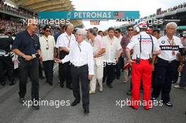 05.04.2009 Kuala Lumpur, Malaysia,  Bernie Ecclestone (GBR), President and CEO of Formula One Management - Formula 1 World Championship, Rd 2, Malaysian Grand Prix, Sunday Pre-Race Grid