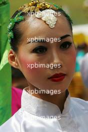 05.04.2009 Kuala Lumpur, Malaysia,  Grid girl - Formula 1 World Championship, Rd 2, Malaysian Grand Prix, Sunday Grid Girl