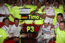 05.04.2009 Kuala Lumpur, Malaysia,  Tadashi Yamashina (JPN), Chairman and Team Principal, Jarno Trulli (ITA), Toyota Racing, Timo Glock (GER), Toyota F1 Team - Formula 1 World Championship, Rd 2, Malaysian Grand Prix, Sunday Podium