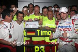 05.04.2009 Kuala Lumpur, Malaysia,  Tadashi Yamashina (JPN), Chairman and Team Principal, Jarno Trulli (ITA), Toyota Racing, Timo Glock (GER), Toyota F1 Team - Formula 1 World Championship, Rd 2, Malaysian Grand Prix, Sunday Podium