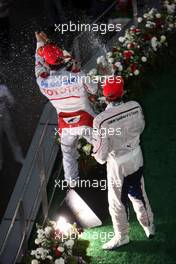 05.04.2009 Kuala Lumpur, Malaysia,  Nick Heidfeld (GER), BMW Sauber F1 Team, Timo Glock (GER), Toyota F1 Team - Formula 1 World Championship, Rd 2, Malaysian Grand Prix, Sunday Podium