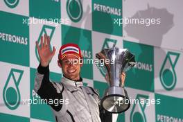 05.04.2009 Kuala Lumpur, Malaysia,  Jenson Button (GBR), Brawn GP - Formula 1 World Championship, Rd 2, Malaysian Grand Prix, Sunday Podium