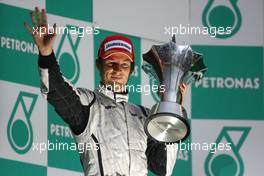 05.04.2009 Kuala Lumpur, Malaysia,  Jenson Button (GBR), Brawn GP  - Formula 1 World Championship, Rd 2, Malaysian Grand Prix, Sunday Podium