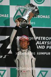 05.04.2009 Kuala Lumpur, Malaysia,  Jenson Button (GBR), Brawn GP  - Formula 1 World Championship, Rd 2, Malaysian Grand Prix, Sunday Podium