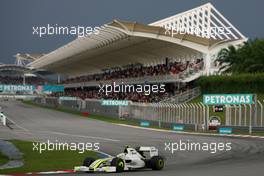 05.04.2009 Kuala Lumpur, Malaysia,  Rubens Barrichello (BRA), Brawn GP  - Formula 1 World Championship, Rd 2, Malaysian Grand Prix, Sunday Race