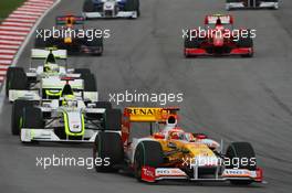 05.04.2009 Kuala Lumpur, Malaysia,  Fernando Alonso (ESP), Renault F1 Team, R29 - Formula 1 World Championship, Rd 2, Malaysian Grand Prix, Sunday Race