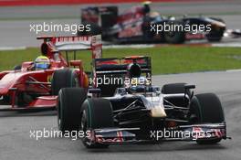 05.04.2009 Kuala Lumpur, Malaysia,  Sébastien Buemi (SUI), Scuderia Toro Rosso, STR4, STR04, STR-04 - Formula 1 World Championship, Rd 2, Malaysian Grand Prix, Sunday Race