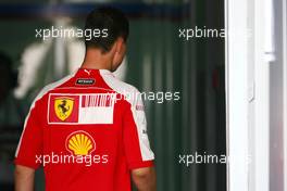 04.04.2009 Kuala Lumpur, Malaysia,  Michael Schumacher (GER), Test Driver, Scuderia Ferrari goes to the BMW Sauber F1 Team office with Dr. Mario Theissen (GER), BMW Sauber F1 Team, BMW Motorsport Director  - Formula 1 World Championship, Rd 2, Malaysian Grand Prix, Saturday