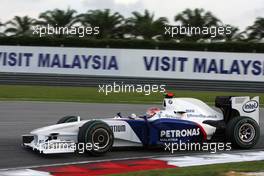 04.04.2009 Kuala Lumpur, Malaysia,  Robert Kubica (POL), BMW Sauber F1 Team  - Formula 1 World Championship, Rd 2, Malaysian Grand Prix, Saturday Qualifying