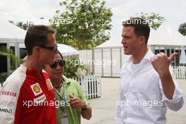 04.04.2009 Kuala Lumpur, Malaysia,  Michael Schumacher (GER), Scuderia Ferrari with his brother Ralf Schumacher (GER), DTM driver - Formula 1 World Championship, Rd 2, Malaysian Grand Prix, Saturday