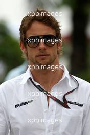 04.04.2009 Kuala Lumpur, Malaysia,  Jenson Button (GBR), Brawn GP - Formula 1 World Championship, Rd 2, Malaysian Grand Prix, Saturday