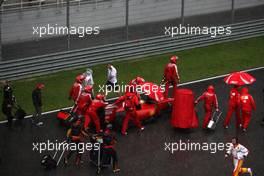 05.04.2009 Kuala Lumpur, Malaysia,  Felipe Massa (BRA), Scuderia Ferrari, after the race was red flagged due to rain - Formula 1 World Championship, Rd 2, Malaysian Grand Prix, Sunday