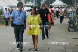 05.04.2009 Kuala Lumpur, Malaysia,  Rafaela Bassi (BRA), Girl Friend, Wife of Felipe Massa - Formula 1 World Championship, Rd 2, Malaysian Grand Prix, Sunday