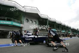 02.04.2009 Kuala Lumpur, Malaysia,  Williams F1 Team  - Formula 1 World Championship, Rd 2, Malaysian Grand Prix, Thursday