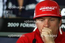02.04.2009 Kuala Lumpur, Malaysia,  Kimi Raikkonen (FIN), Räikkönen, Scuderia Ferrari - Formula 1 World Championship, Rd 2, Malaysian Grand Prix, Thursday Press Conference