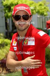02.04.2009 Kuala Lumpur, Malaysia,  Felipe Massa (BRA), Scuderia Ferrari  - Formula 1 World Championship, Rd 2, Malaysian Grand Prix, Thursday