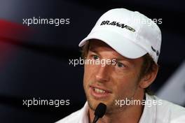 02.04.2009 Kuala Lumpur, Malaysia,  Jenson Button (GBR), Brawn GP - Formula 1 World Championship, Rd 2, Malaysian Grand Prix, Thursday Press Conference