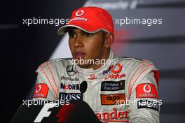 26.09.2009 Singapore, Singapore,  Lewis Hamilton (GBR), McLaren Mercedes - Formula 1 World Championship, Rd 14, Singapore Grand Prix, Saturday Press Conference