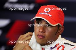 27.09.2009 Singapore, Singapore,  Lewis Hamilton (GBR), McLaren Mercedes - Formula 1 World Championship, Rd 14, Singapore Grand Prix, Sunday Press Conference