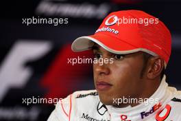 27.09.2009 Singapore, Singapore,  Lewis Hamilton (GBR), McLaren Mercedes - Formula 1 World Championship, Rd 14, Singapore Grand Prix, Sunday Press Conference