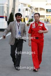 05.06.2009 Istanbul, Turkey,  Mohammed Bin Sulayem (UAE) with Stefano Domenicali (ITA), Scuderia Ferrari, Sporting Director - Formula 1 World Championship, Rd 7, Turkish Grand Prix, Friday