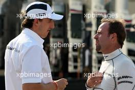 05.06.2009 Istanbul, Turkey,  Robert Kubica (POL),  BMW Sauber F1 Team with Rubens Barrichello (BRA), Brawn GP - Formula 1 World Championship, Rd 7, Turkish Grand Prix, Friday