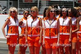 07.06.2009 Istanbul, Turkey,  Grid girl - Formula 1 World Championship, Rd 7, Turkish Grand Prix, Sunday Grid Girl