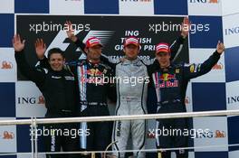 07.06.2009 Istanbul, Turkey,  1st place Jenson Button (GBR), Brawn GP with 2nd place Mark Webber (AUS), Red Bull Racing and 3rd place Sebastian Vettel (GER), Red Bull Racing - Formula 1 World Championship, Rd 7, Turkish Grand Prix, Sunday Podium