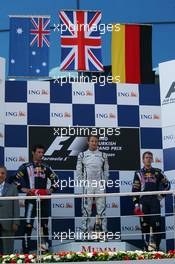 07.06.2009 Istanbul, Turkey,  1st place Jenson Button (GBR), Brawn GP with 2nd place Mark Webber (AUS), Red Bull Racing and 3rd place Sebastian Vettel (GER), Red Bull Racing - Formula 1 World Championship, Rd 7, Turkish Grand Prix, Sunday Podium