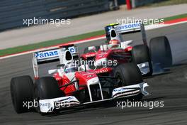 07.06.2009 Istanbul, Turkey,  Jarno Trulli (ITA), Toyota F1 Team and Timo Glock (GER), Toyota F1 Team  - Formula 1 World Championship, Rd 7, Turkish Grand Prix, Sunday Race