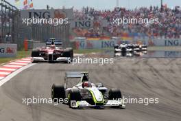 07.06.2009 Istanbul, Turkey,  Rubens Barrichello (BRA), Brawn GP - Formula 1 World Championship, Rd 7, Turkish Grand Prix, Sunday Race